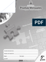 Pruebas Formativas de Esp y Mat 5to Grado