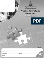 Prueba Formativa 10 Matem Ticas (2011)