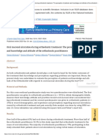 Oral Mucosal Ulceration During Orthodontic Treatment - The Perception of Patients and Knowledge and Attitude of The Orthodontic Practitioners - PMC