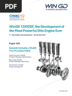 WinGD 12X92DF Development of The Most Powerful Otto Engine Ever CIMAC2019 Paper 425 Dominik Schneiter