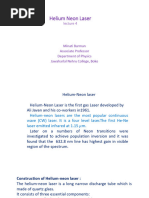 Helium Neon Laser: Minati Barman Associate Professor Department of Physics Jawaharlal Nehru College, Boko