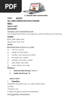 P.1 English Term 2 Lesson Notes 2013 Without Conjunctions