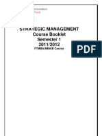 MBA Strategic Management Syllabus