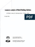 Volumetric Analysis of Metal Finishing Solutions