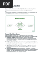 Algorithm and Flowchart