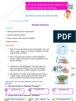 FICHA COM. Leemos Un Texto Instructivo para Elaborar Un Macetero Con Material de Reciclaje.