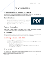 Tema 5 Novecentismo y Vanguardia