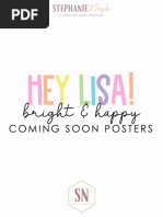 Editable Posters