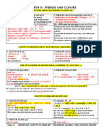 CHUYÊN ĐỀ 9 (CỤM TỪ VÀ MỆNH ĐỀ) -11D1 NEW