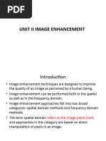 Unit II Image Enhancement