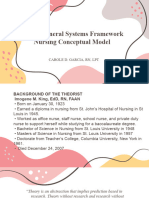 3.3kings General Systems Framework Nursing Conceptual Model