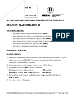 2023 Mathematics II MCB MCE MEG MPC MPG PCM