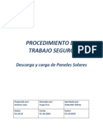 DPR 005 Procedimiento de Trabajo Seguro Izaje de Materiales (Paneles Solares)