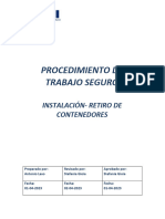 PTS-001 Procedimiento de Trabajo Seguro Instalación de Contenedores