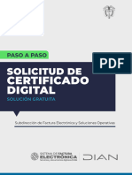 Solicitud de Certificados Digitales Factura Electronica