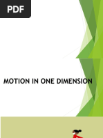 Motion in One Dimension