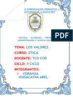 Trabajo de Valores Humanos