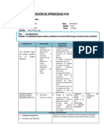 SESIÓN DE APRENDIZAJE N.4 Las Preposiciones Primer Grado de Secundaria