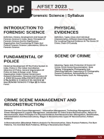 AIFSET 2024 M.SC Syllabus