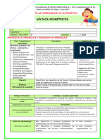 SESIÓN DE APRENDIZAJE DE MATEMÁTICA. Sólidos Geométricos