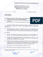 Cor 49 - Operation of Container Trains by Private Container Operator (PCO) in Railway Owned Terminals Notified As Container Rail Terminal (CRT)