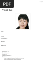 UCAS - People - Yingli, Sun