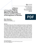 Theorin Stromback 2019 Some Media Matter More Than Others Investigating Media Effects On Attitudes Toward and