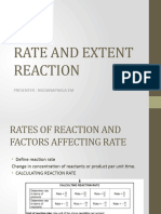 Rate and Extent Reaction