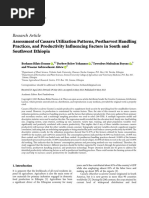 Assessment of Cassava Utilization Patterns Posthar