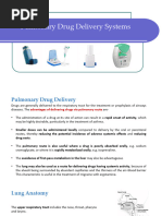 Pulmonary Drug Delivery System