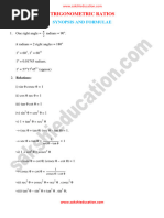 Trigonometric Ratios