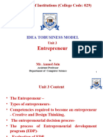 Unit 3 Idea To Business Model