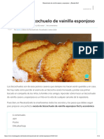 Bizcochuelo de Vainilla Casero y Esponjoso - ¡Receta Fácil!