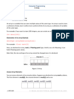 Lecture-06 (Array Lecture Notes)