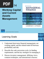 Working Capital and Current Assest Management