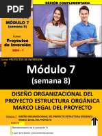 PDF-semana 8-DISEÑO ORGANIZACIONAL DEL PROYECTO-ESTRUCTURA ORGÁNICA-MARCO LEGAL DEL PROYECT