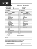 Modelo Checklist Caminhão