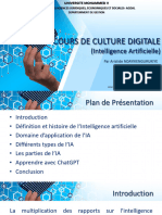 Cours de Culture Digitale: (Intelligence Artificielle)