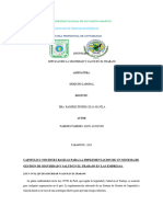 Informe Del Trabajo de Derecho Laboral