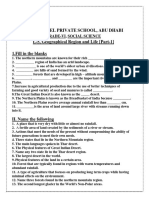 SS Worksheet - L-5 Geographical Region