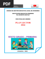 PLAN LECTOR 2024 - PRIMARIA - SEXTO GRADO - El Docente Digital