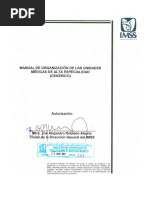 Manual de Organización Imss Especialidades Occidente