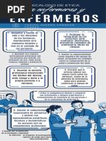 Infografia Enfermeria Profesional Azul