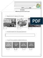 Atividades Sobre o Livro "O Menino Que Escrevia Comos Pés."