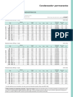 Datos Electricos y Dimensiones Condensador Permanente