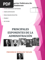 Principales Exponentes de La Administración