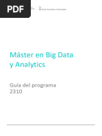 Máster en Big Data y Analytics: Guía Del Programa 2310