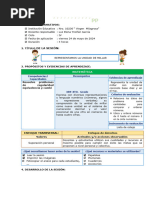 SESIÓN DE APRENDIZAJE Matemática Unidad de Millar