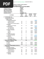 Costo de Produccion Del Cultivo de Camote