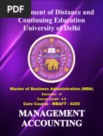 MBAFT - 6205 - Management Accounting